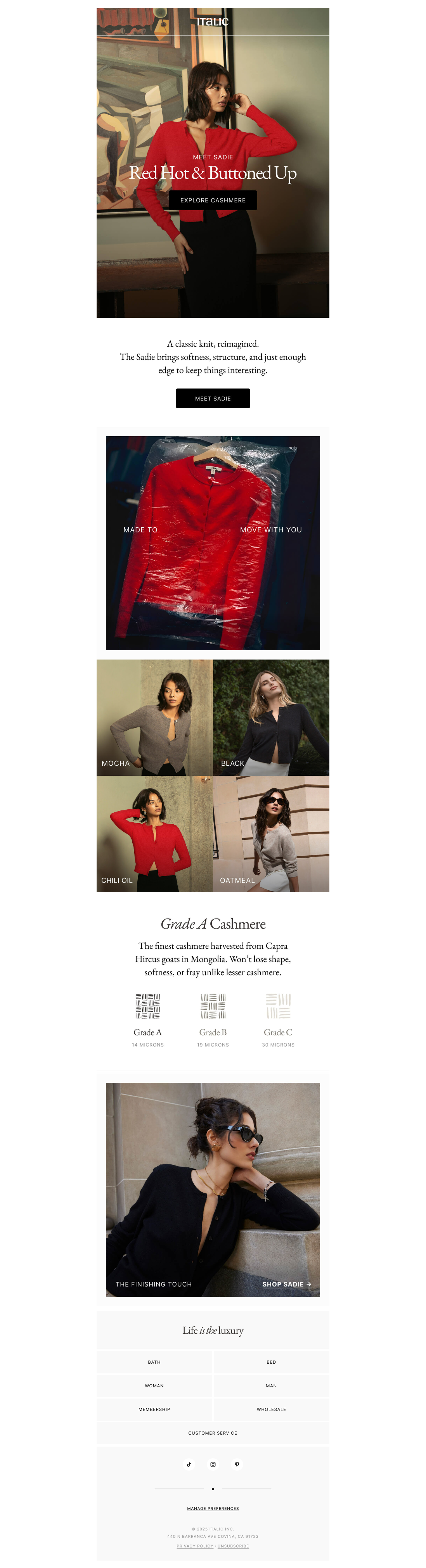 Now in Red: Sadie's Back.