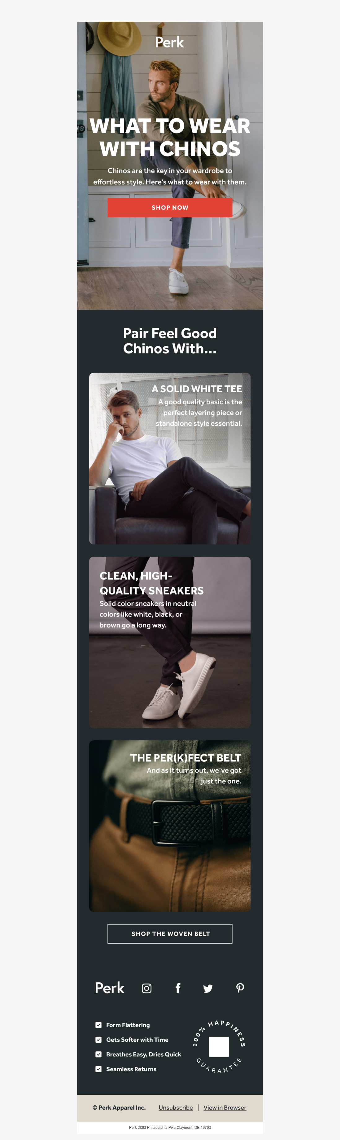 What to Wear with Perk Chinos