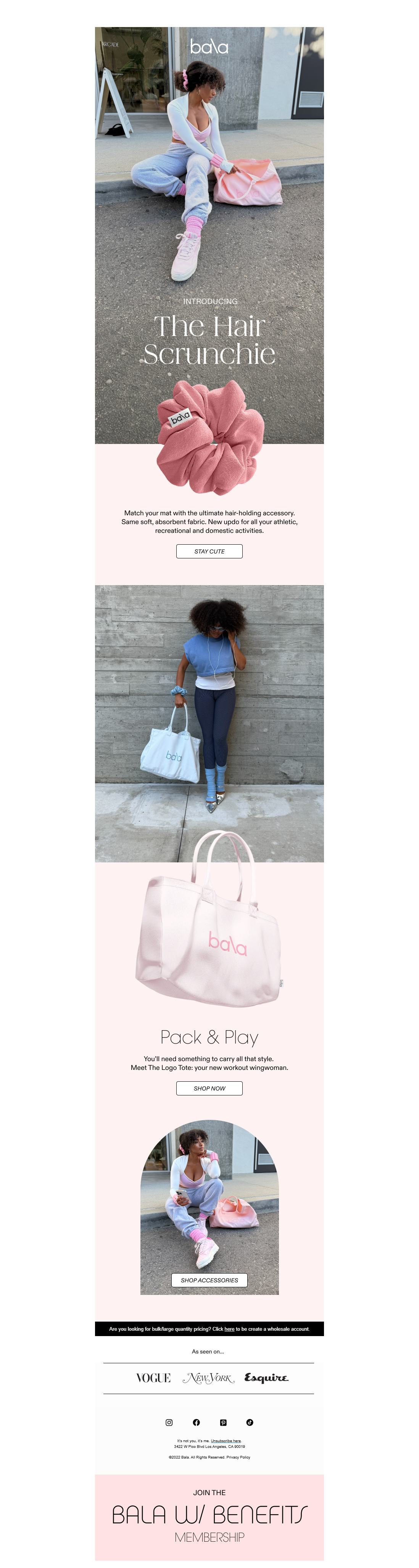 One for your hair, one for your stuff