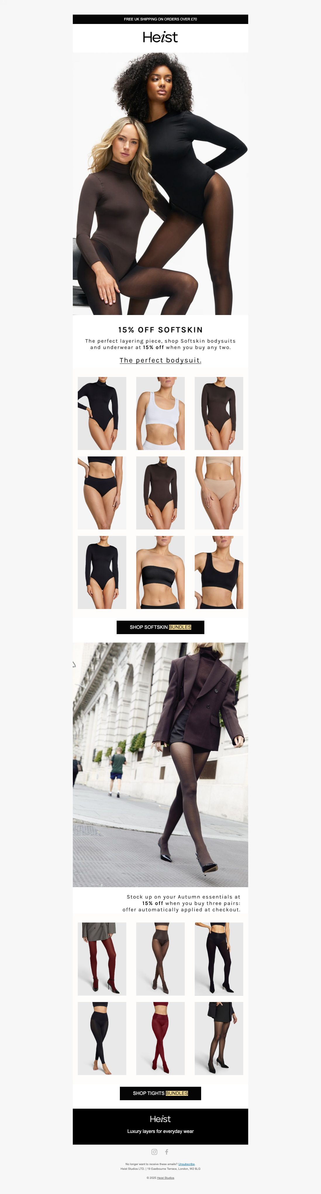 Bundles on bodysuits & more