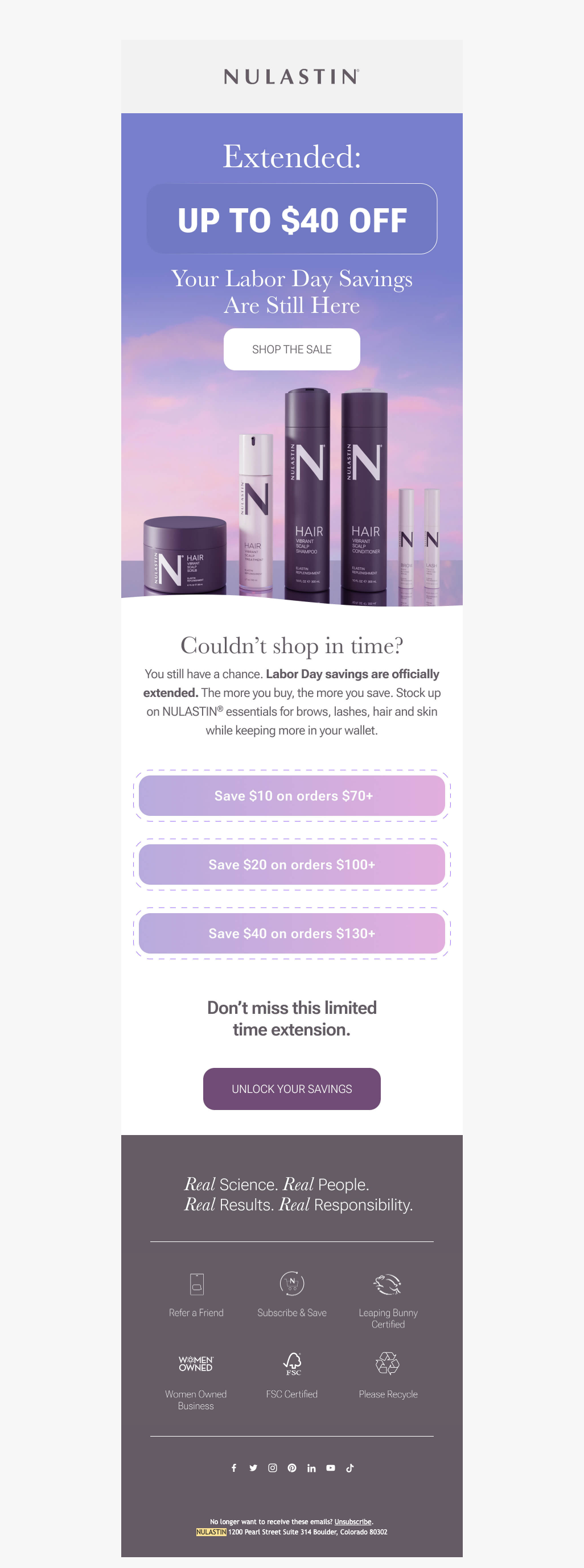 Sale Extended By Popular Demand