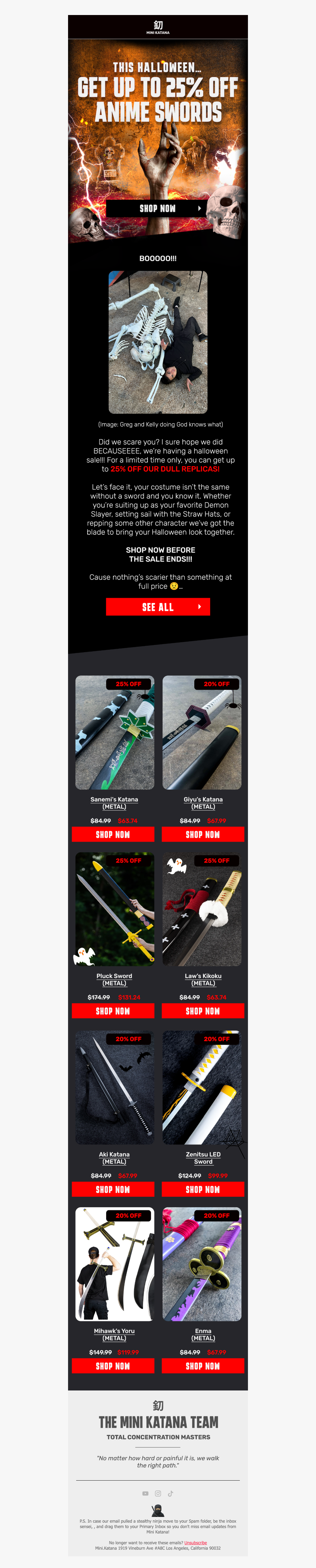 GET UP TO 25% OFF THIS HALLOWEEN