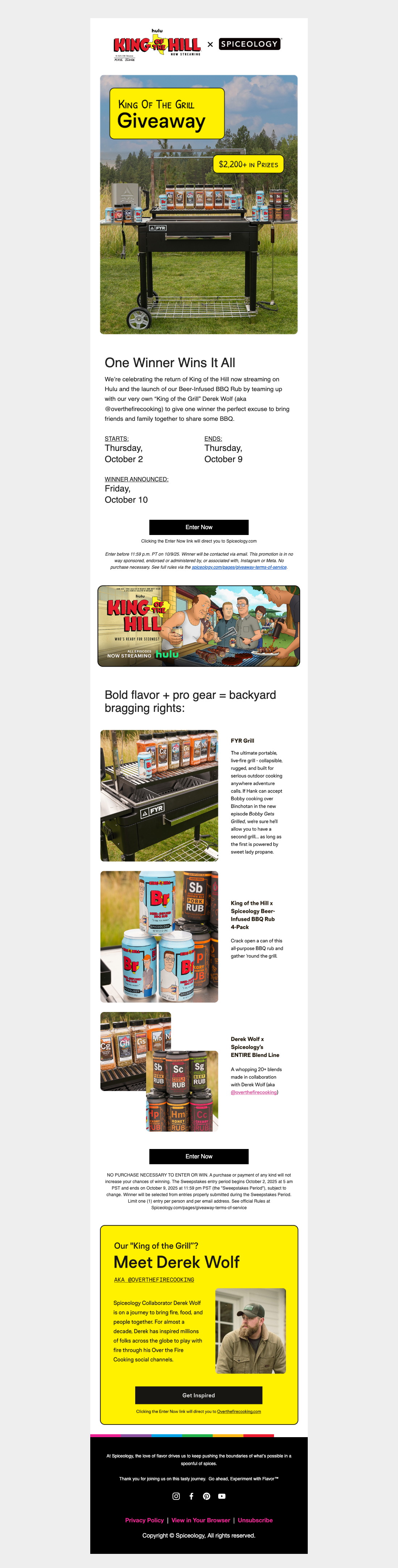 Enter the King of the Grill Giveaway