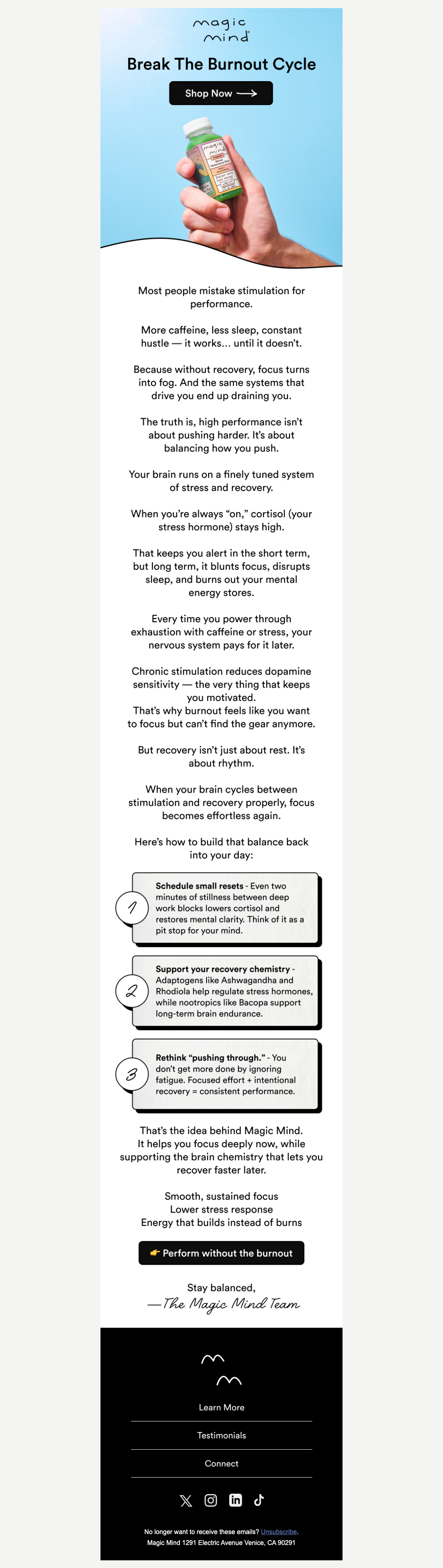 Break the burnout cycle