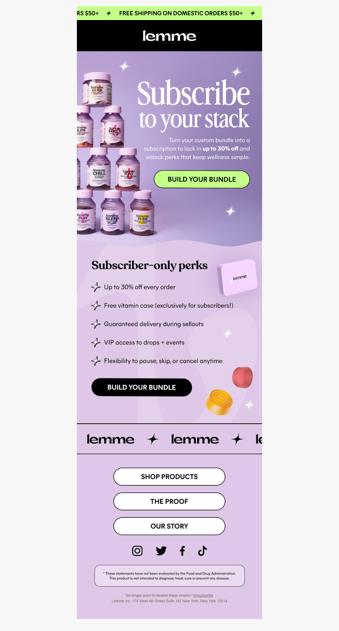 Want up to 30% off your Lemme lineup?