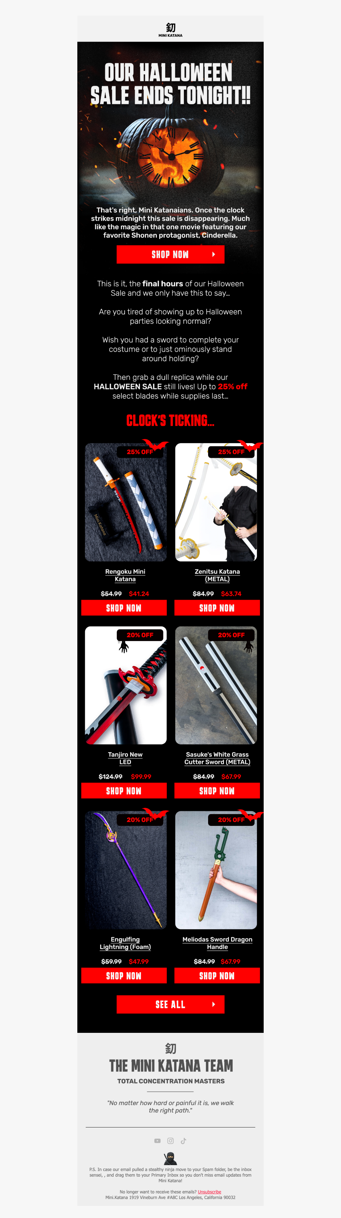 Your last chance …