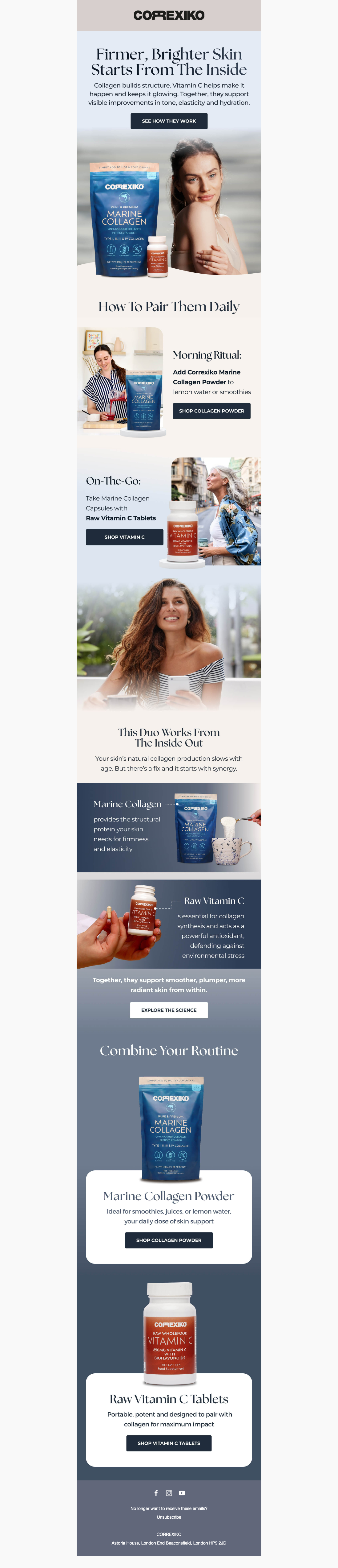 Collagen Builds. Vitamin C Activates