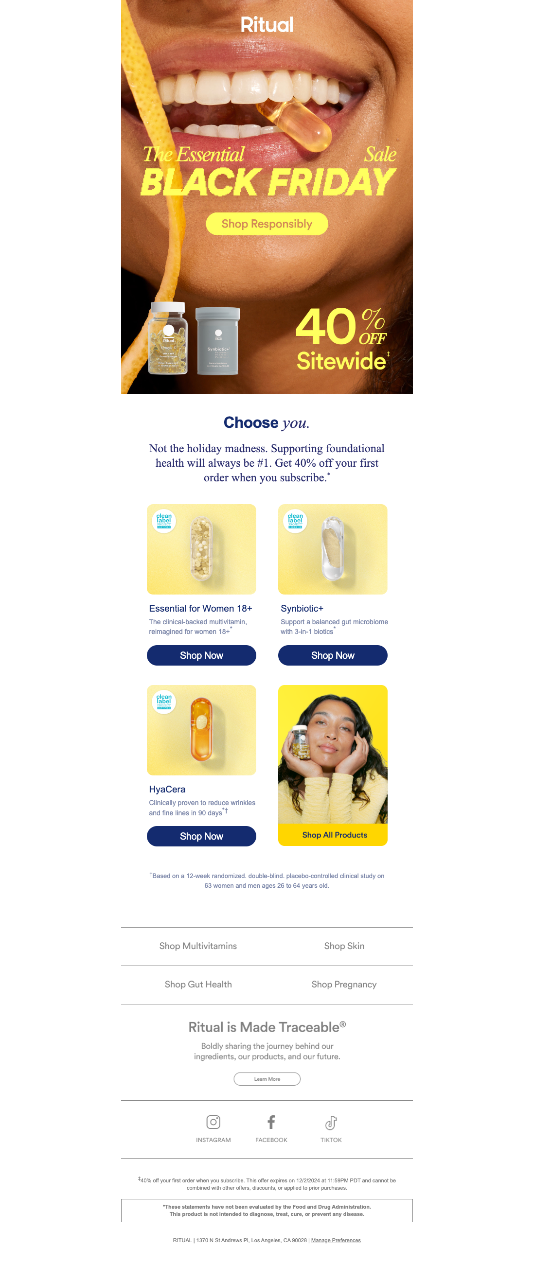 Shop Black Friday Responsibly — 40% off