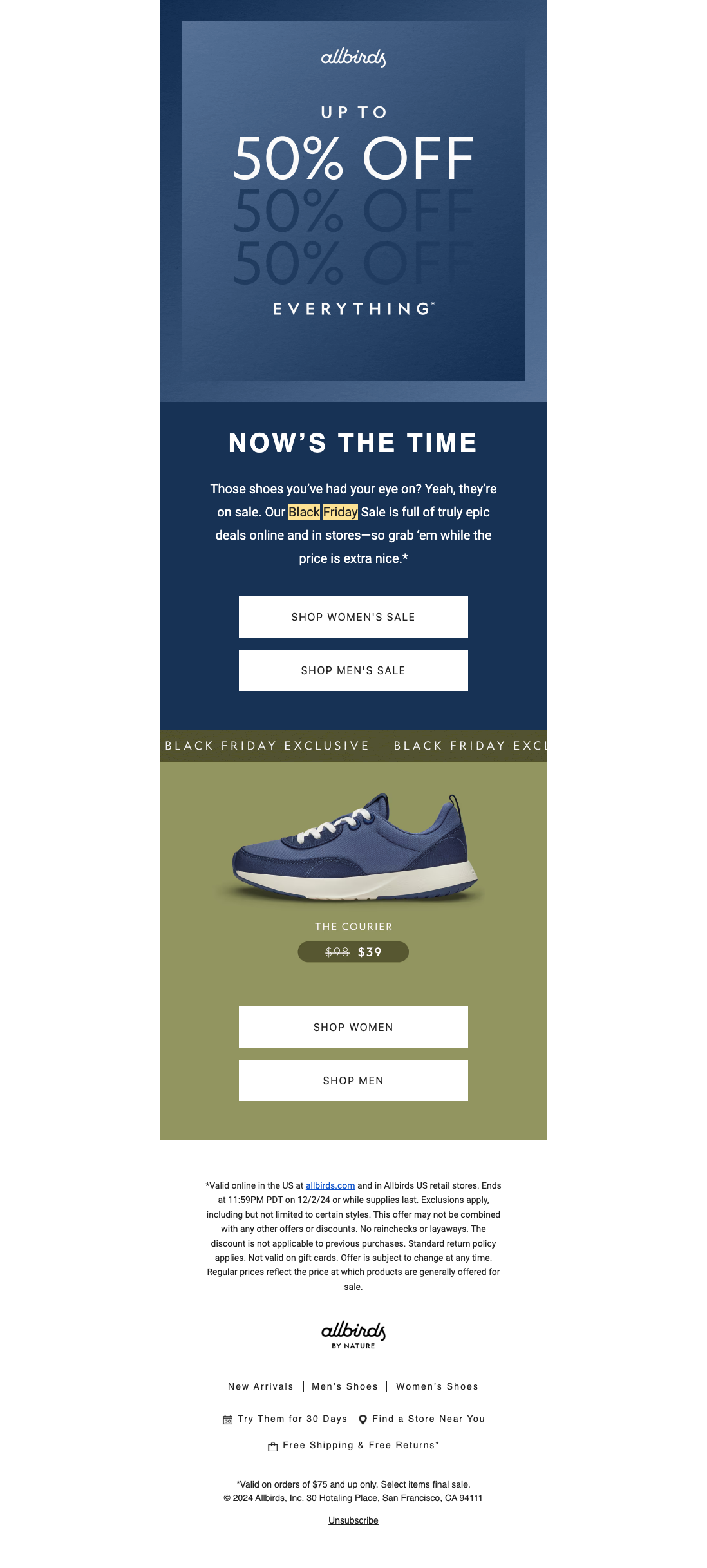 Up To 50% Off Everything 