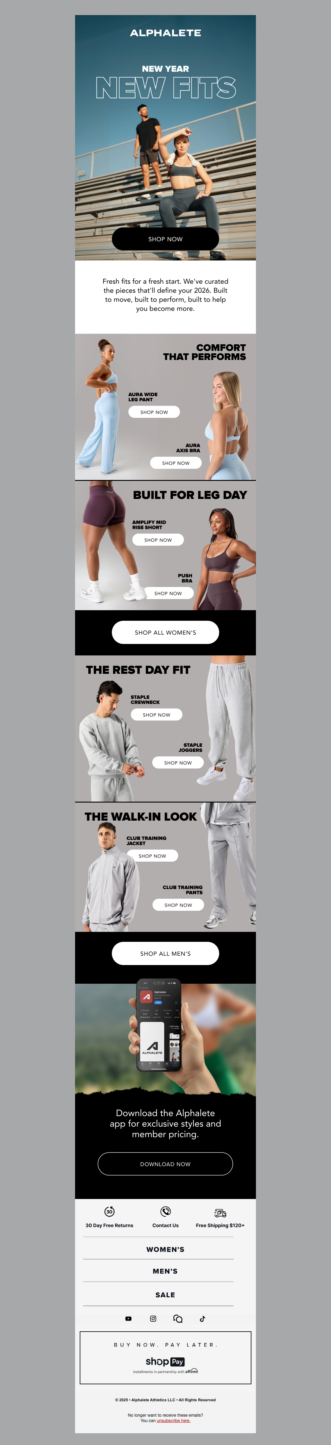 No stale wardrobes this year  