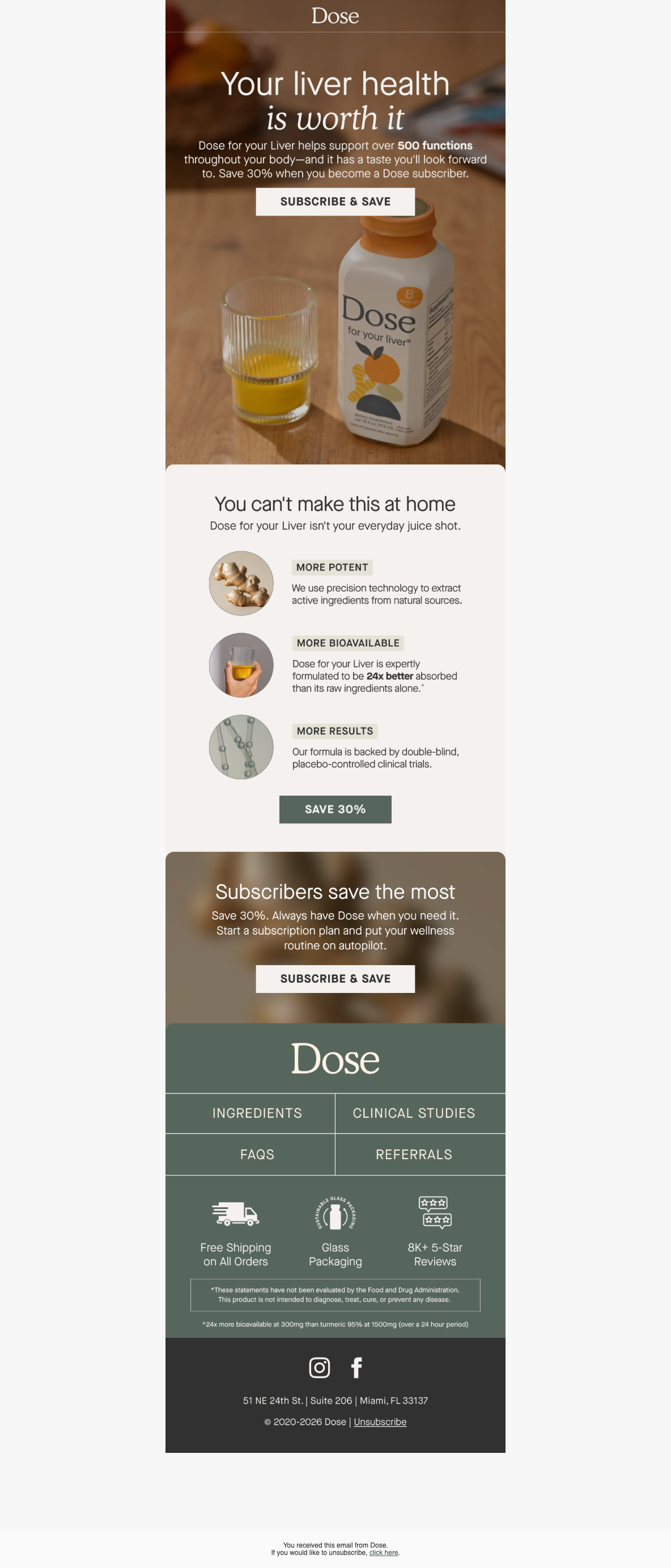 Your results cost 30% less