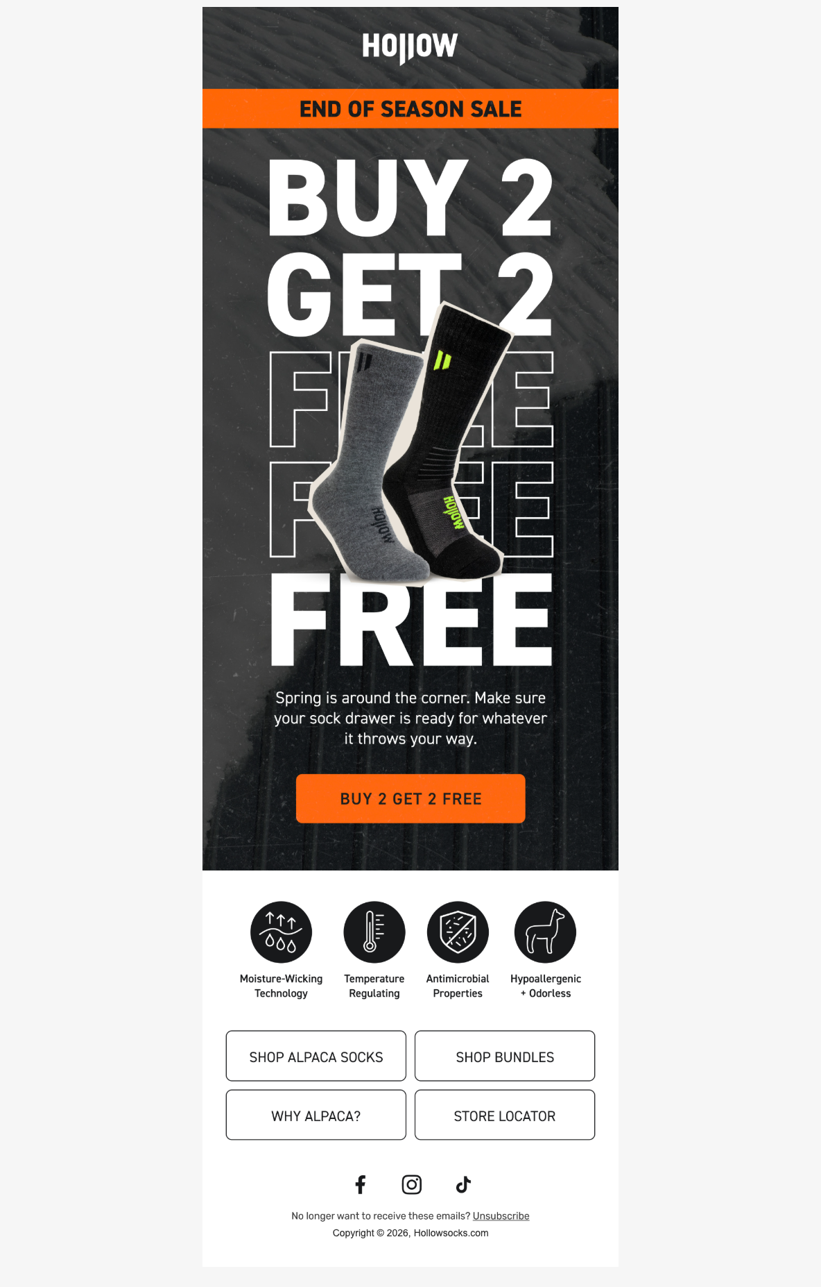 End of Season Savings, starting NOW