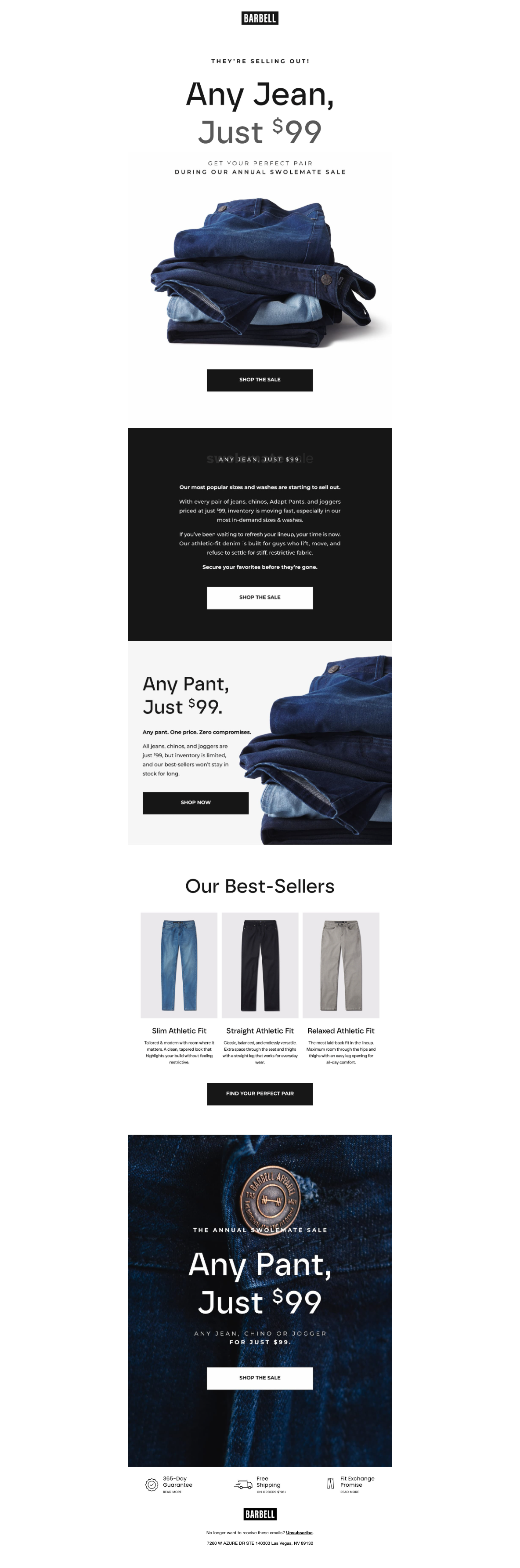 THEY'RE SELLING OUT | Any Pant Just $99