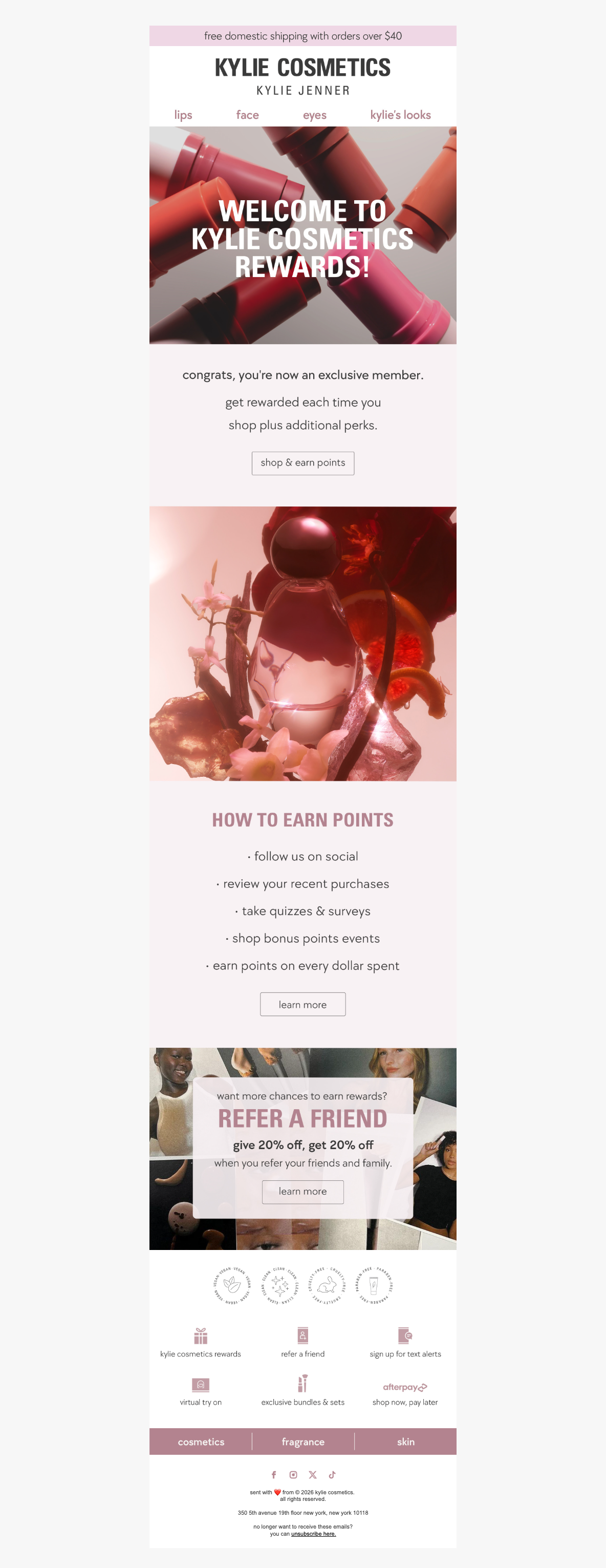 welcome to kylie cosmetics rewards 