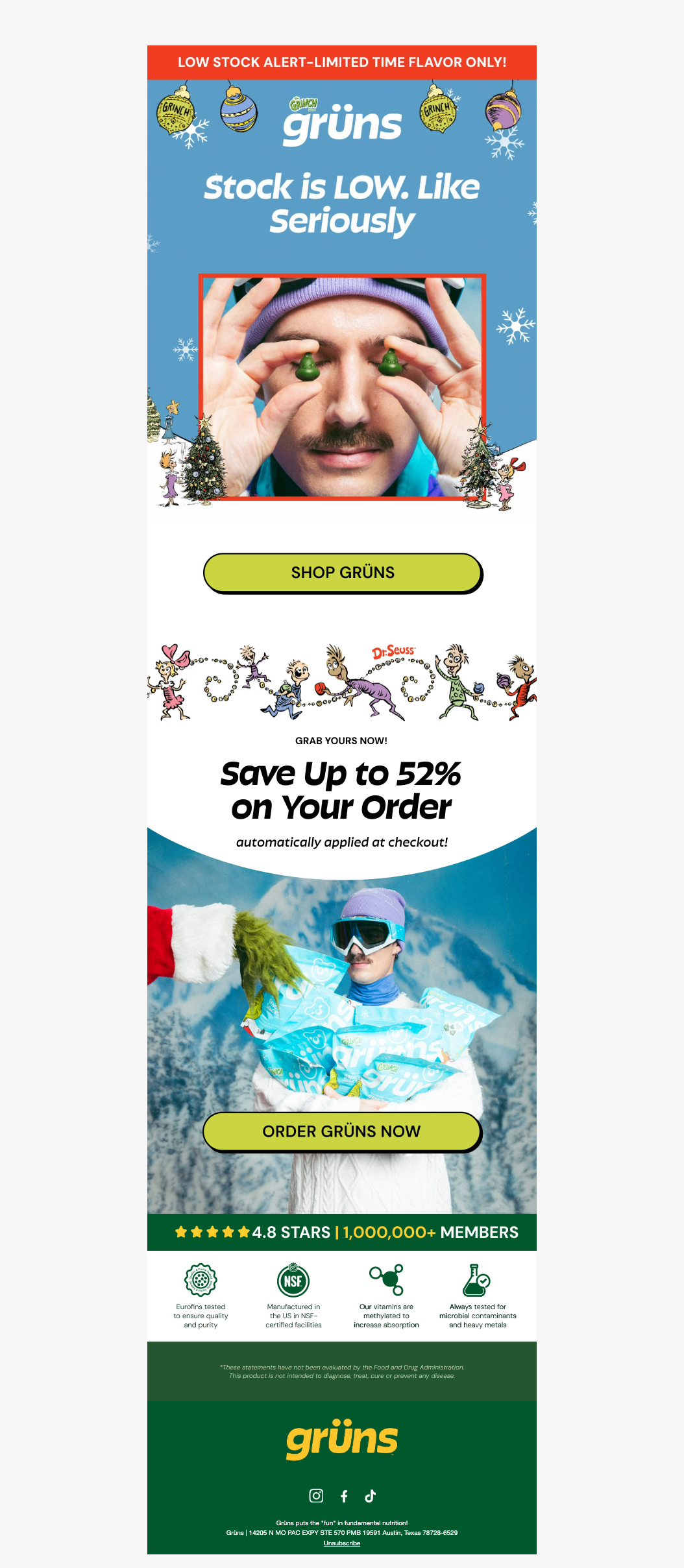 Did we mention stock is low?