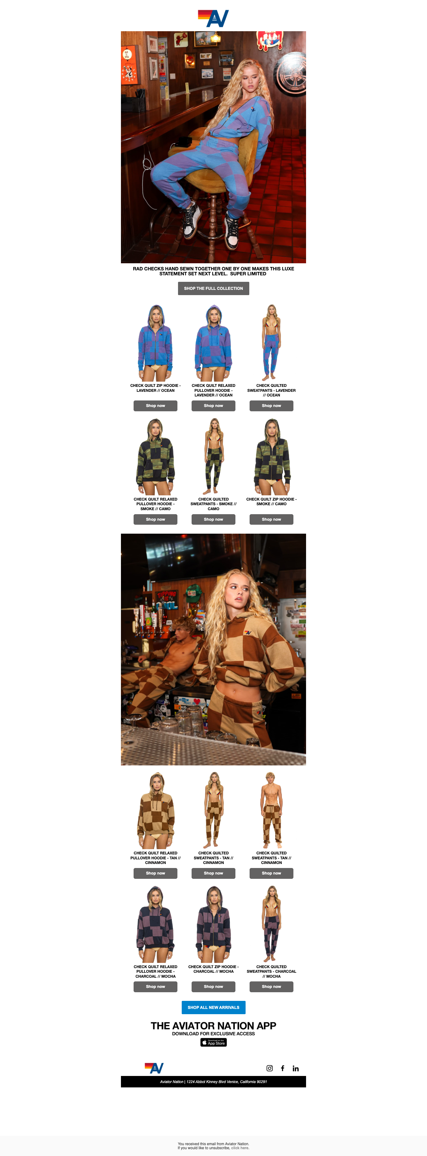 THE NEW CHECK QUILT DROPS NOW!