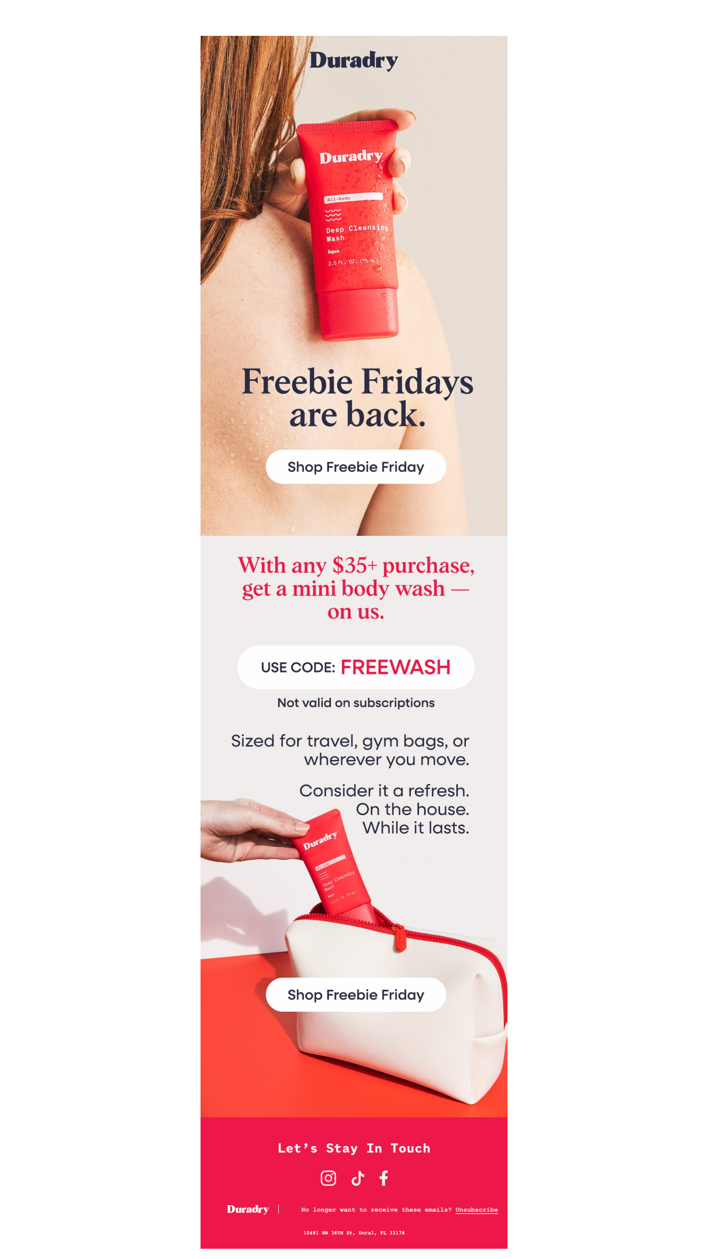 Free Mini Body Wash — Today Only