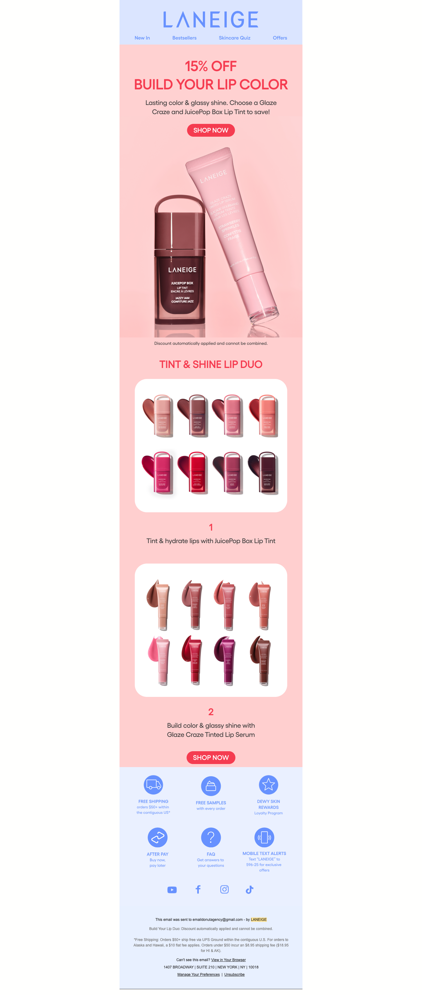 15% OFF: Build Your Lip Color Duo