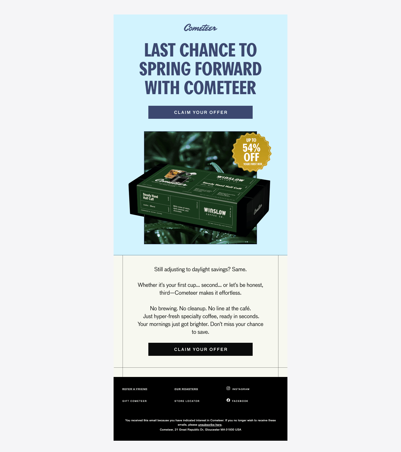 Last chance to spring forward 