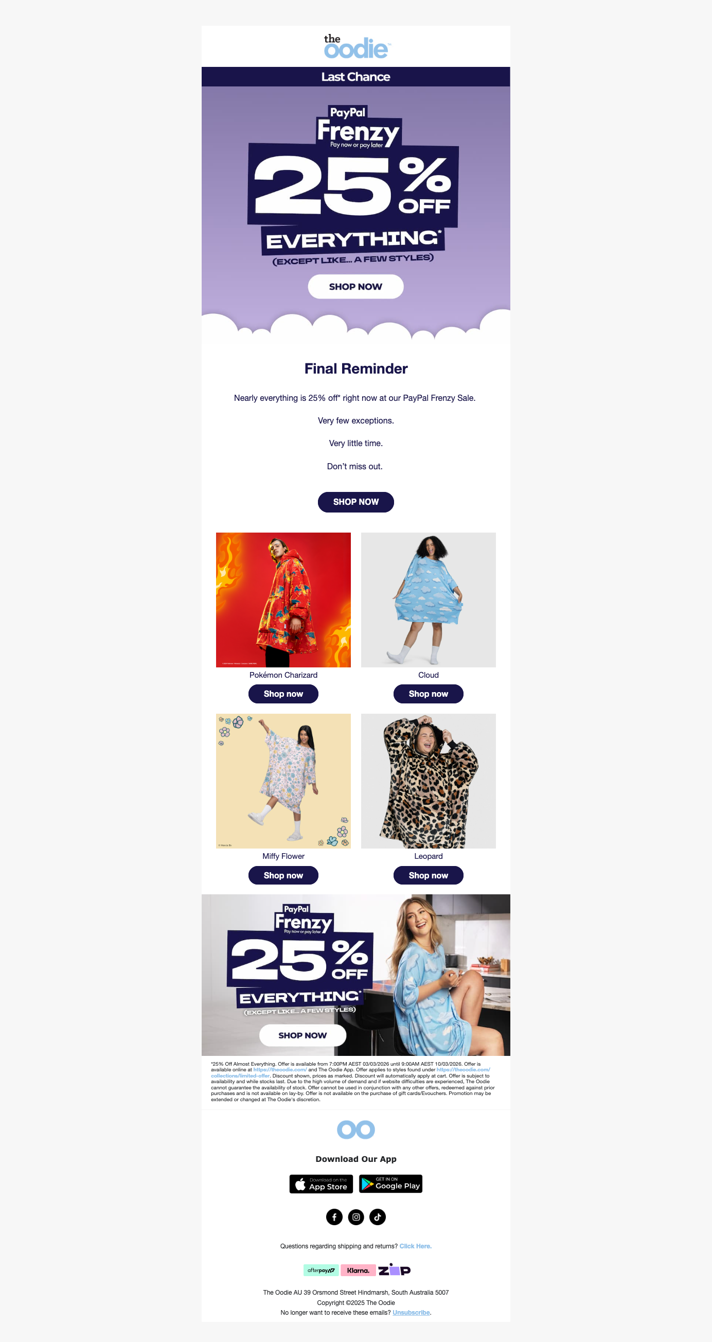 PayPal Frenzy sale ends soon  