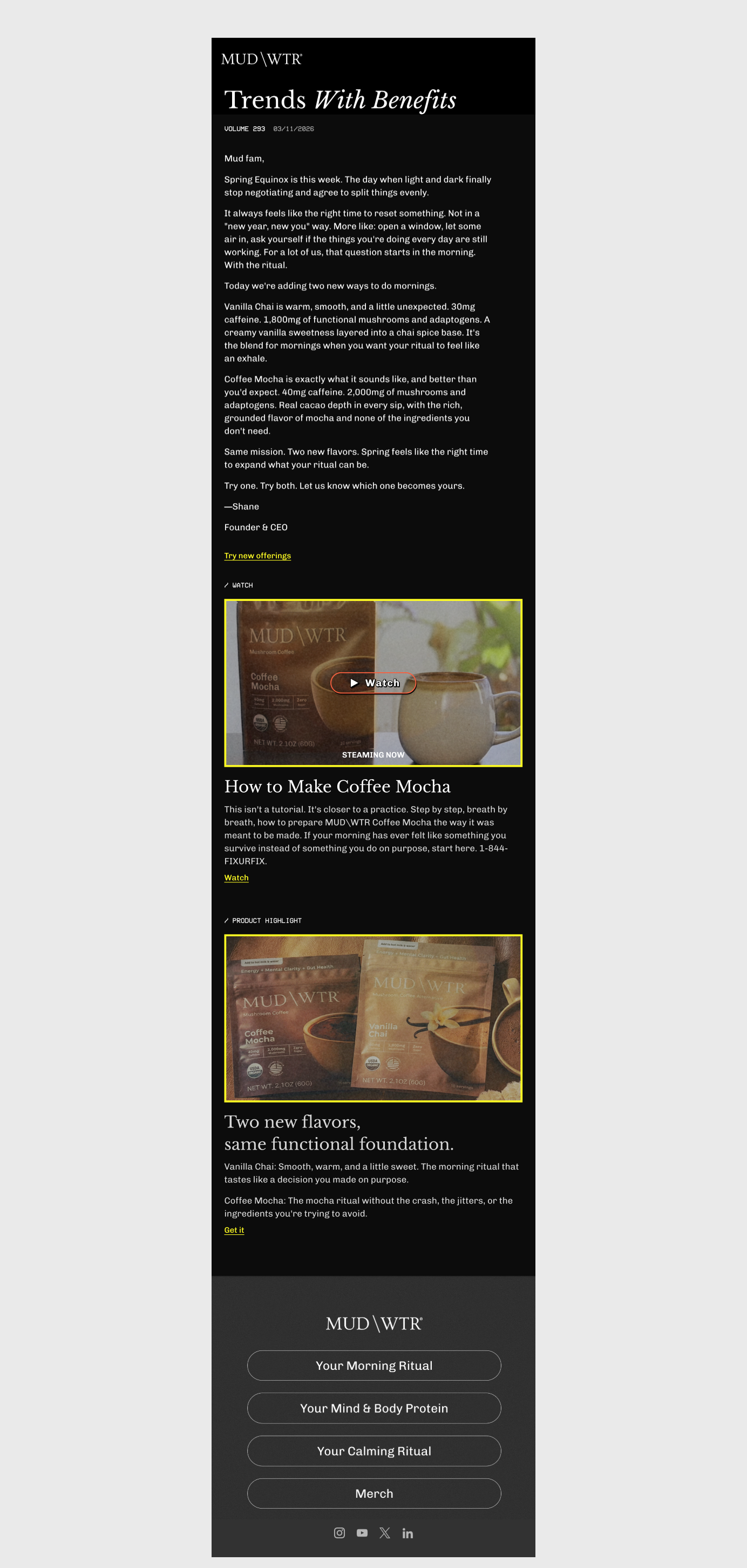 Two new flavors. One better spring.