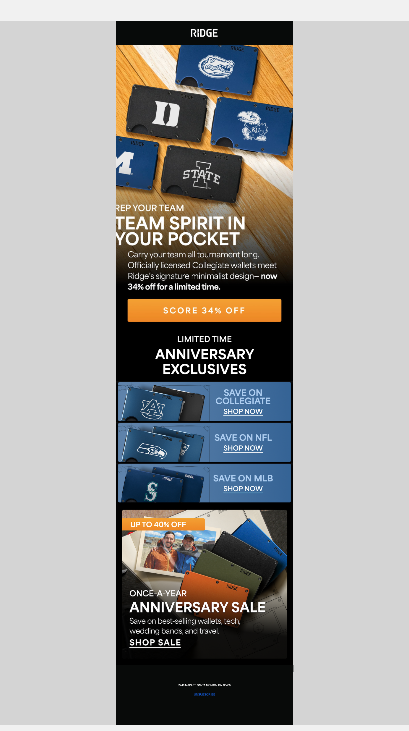 Score 34% Off Collegiate Wallets