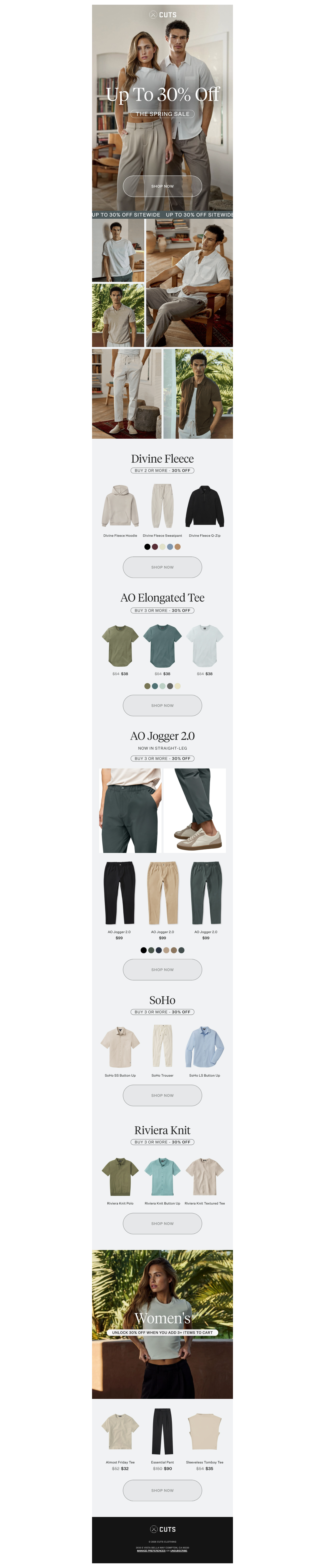 Up to 30% Off Everything