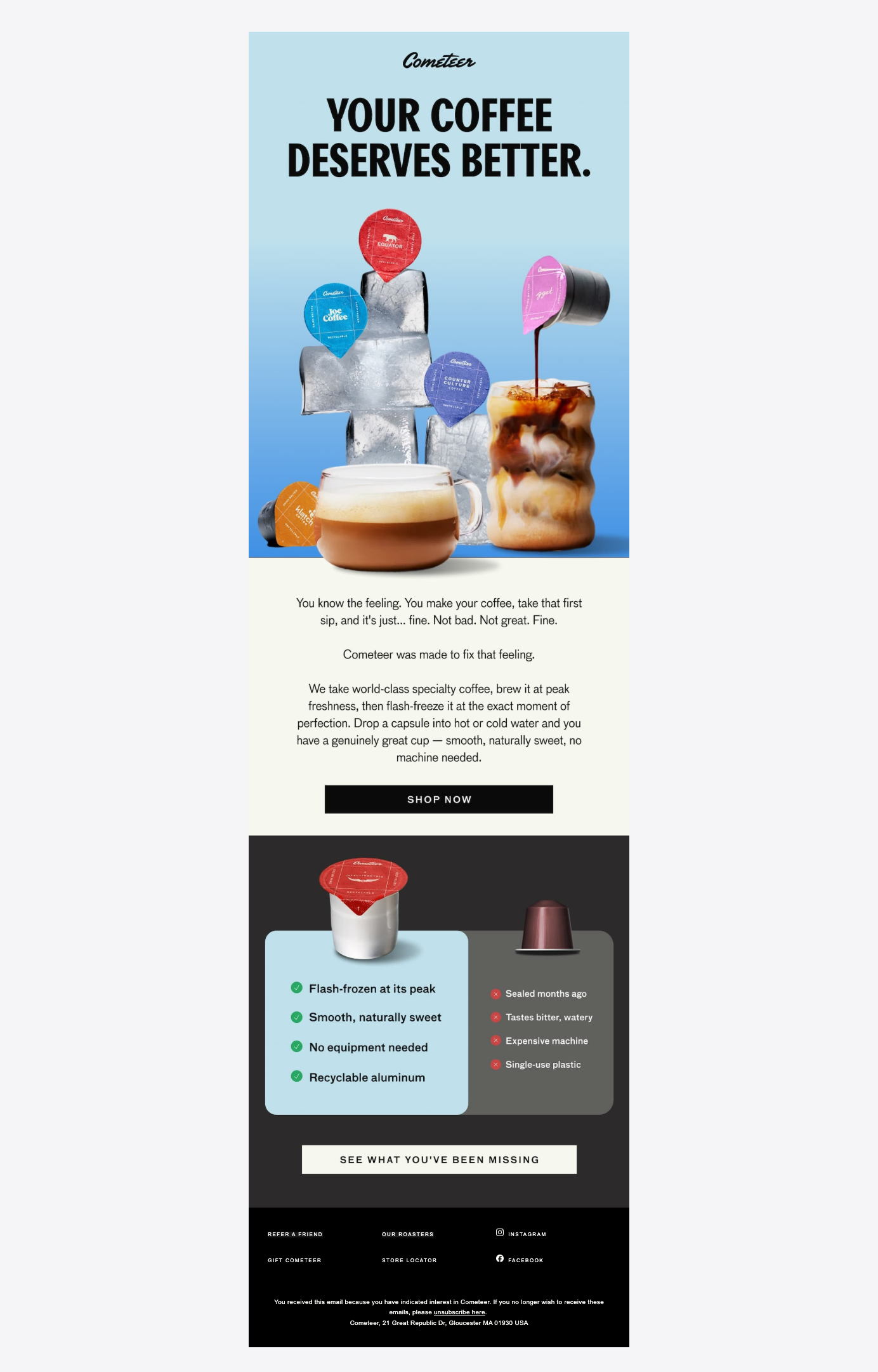 Don't settle for fine.