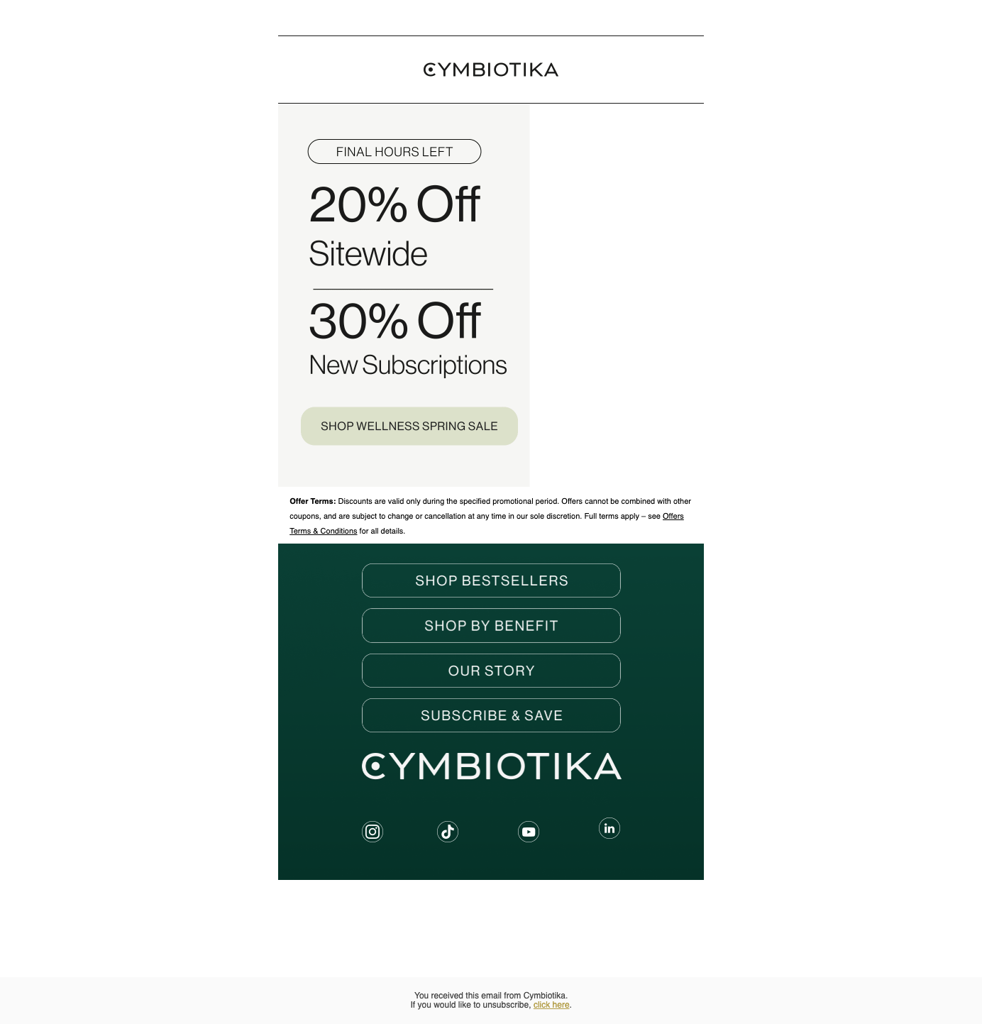 Don't let spring pass you by — sale ends tonight 