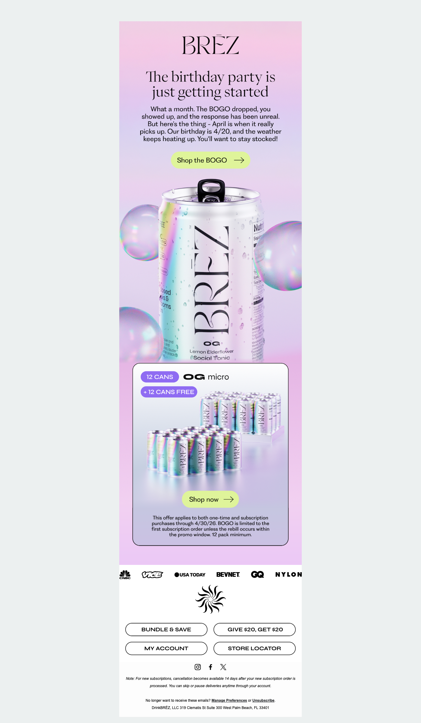 The birthday party is just getting started 