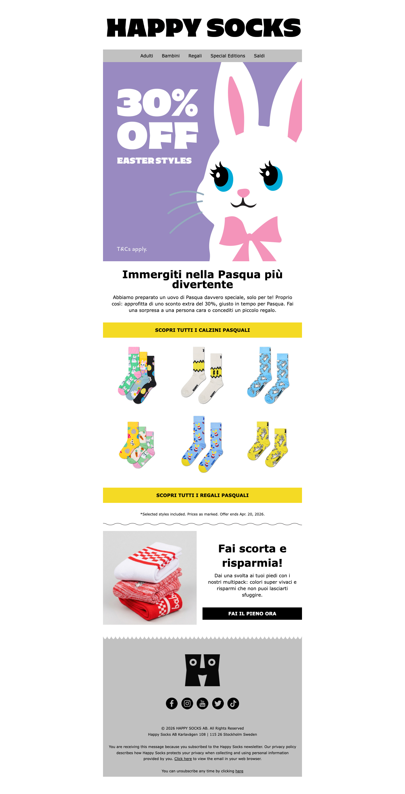 Collezione Pasqua: 30% di sconto!