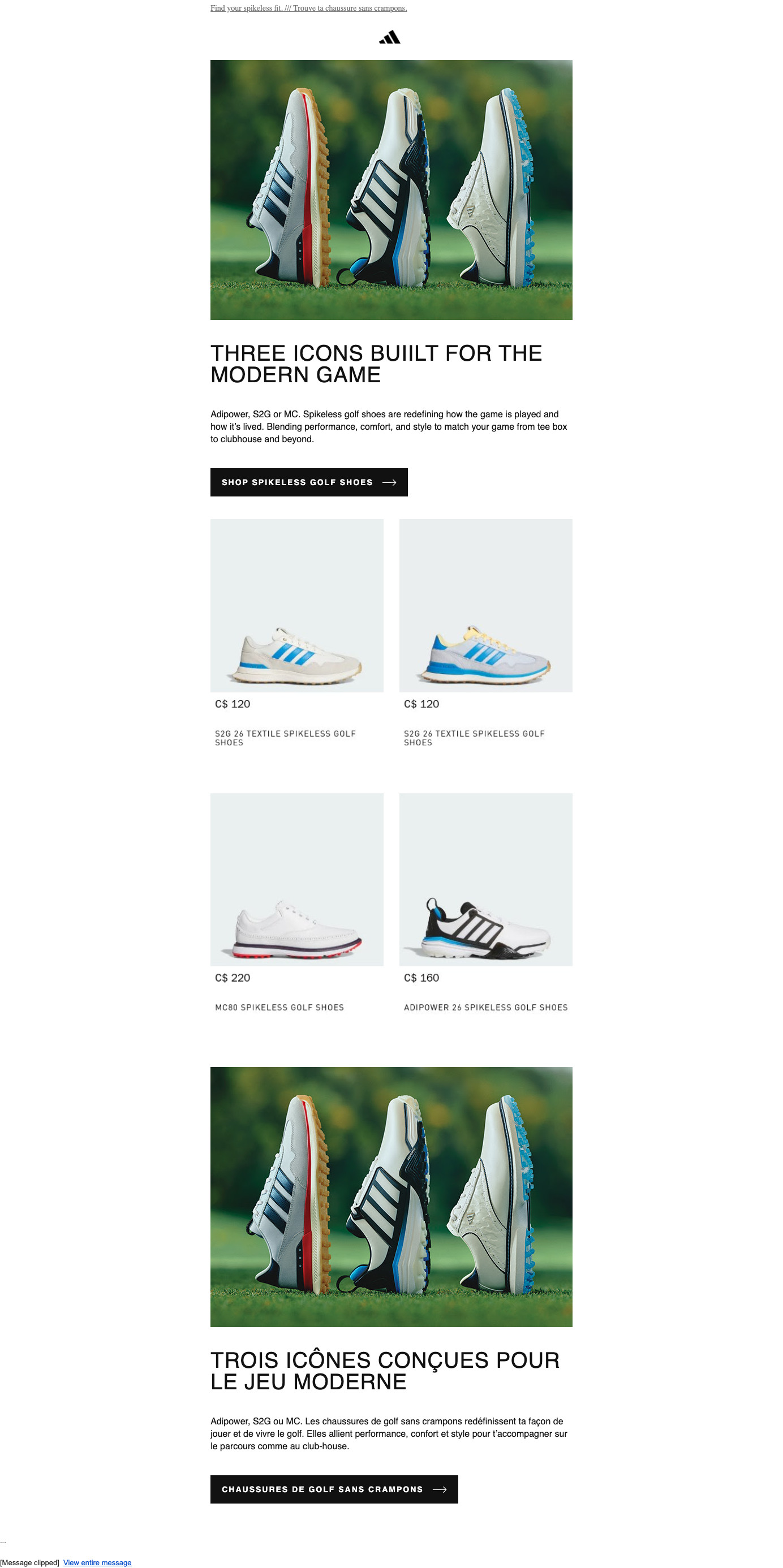 Spikeless performance that moves with you, on and off the course. /// La performance sans crampons qui t’accompagne sur le parcours comme en dehors.