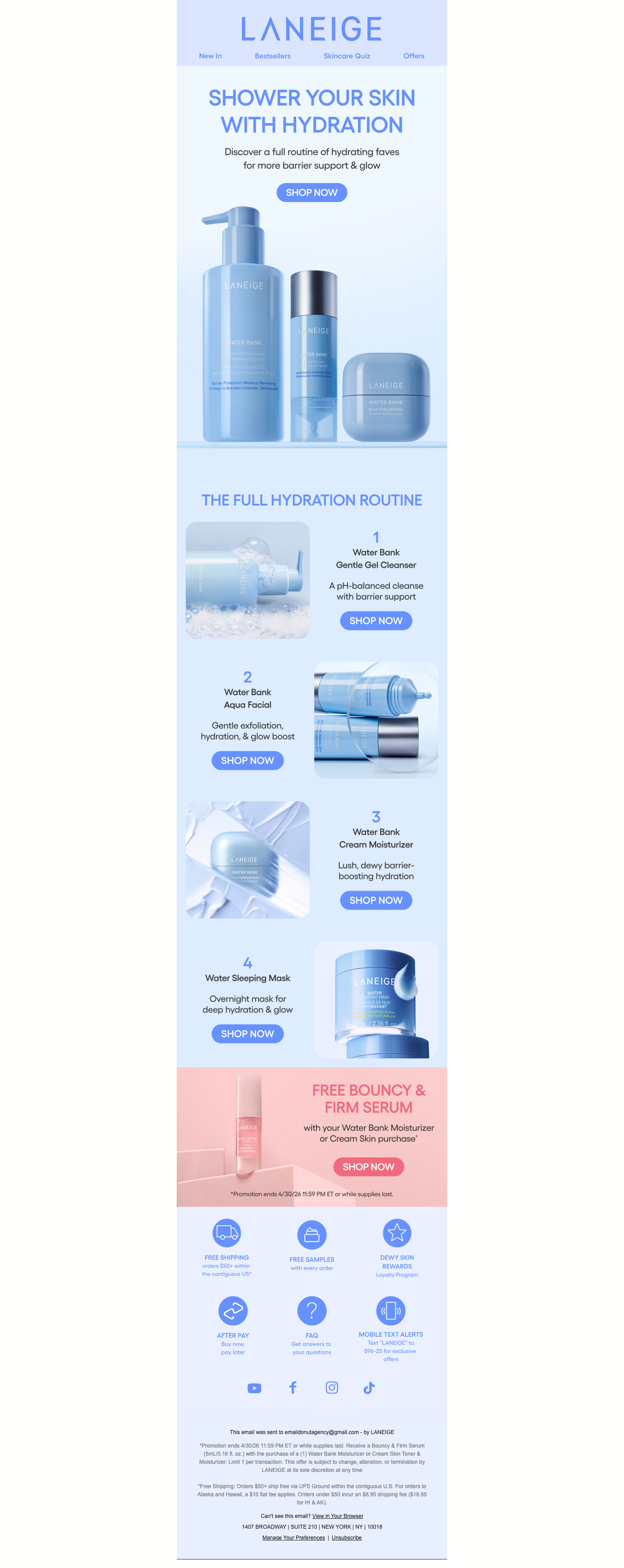 April Showers but Make It Hydrating Skincare