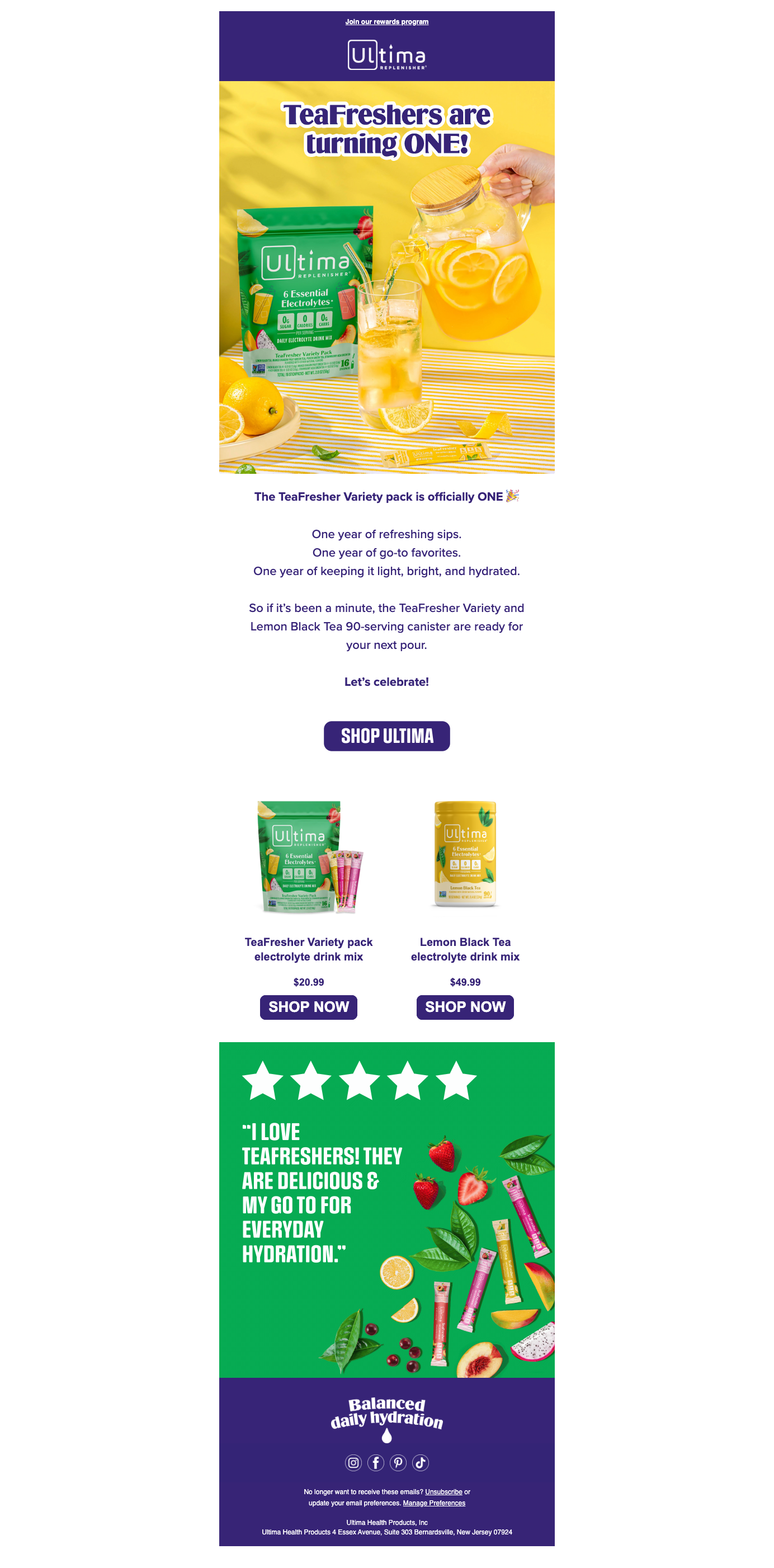 TeaFresher Variety is Officially ONE! 