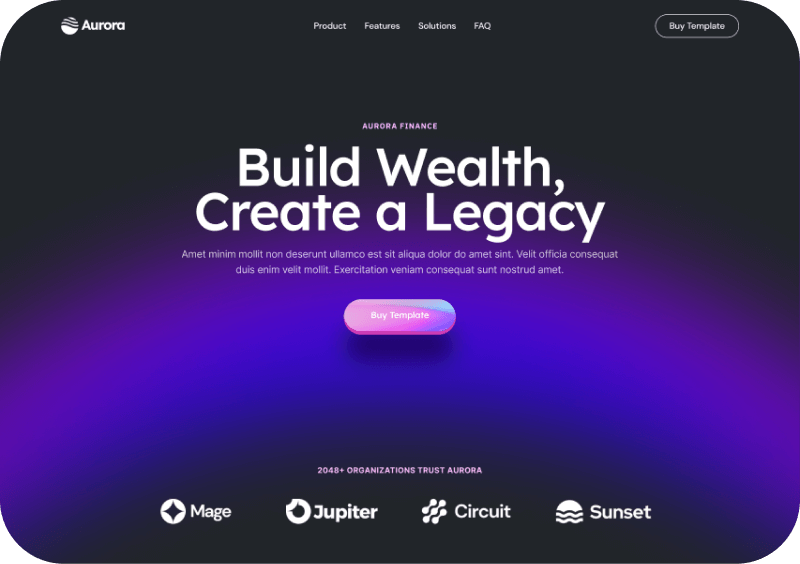 Image with example templates