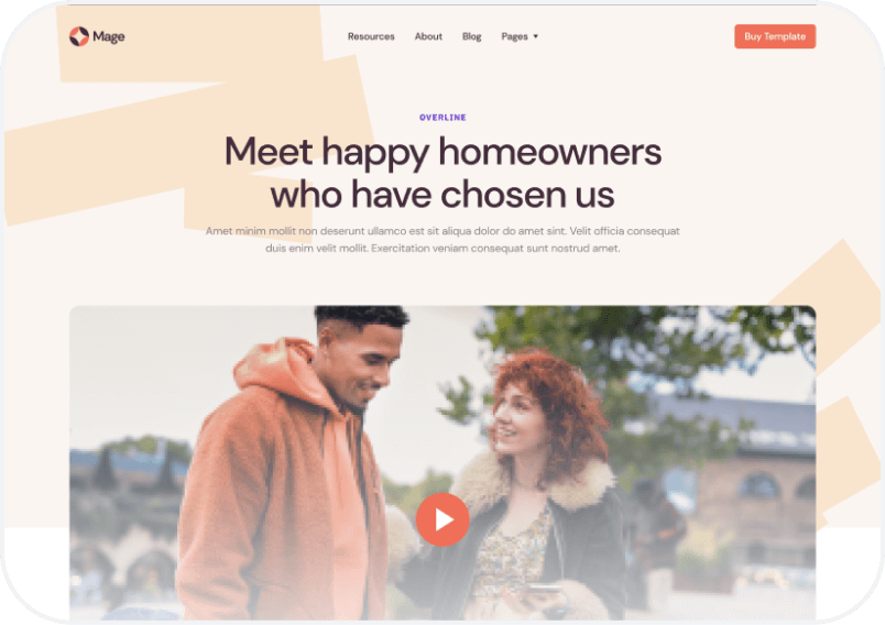 Image with example templates