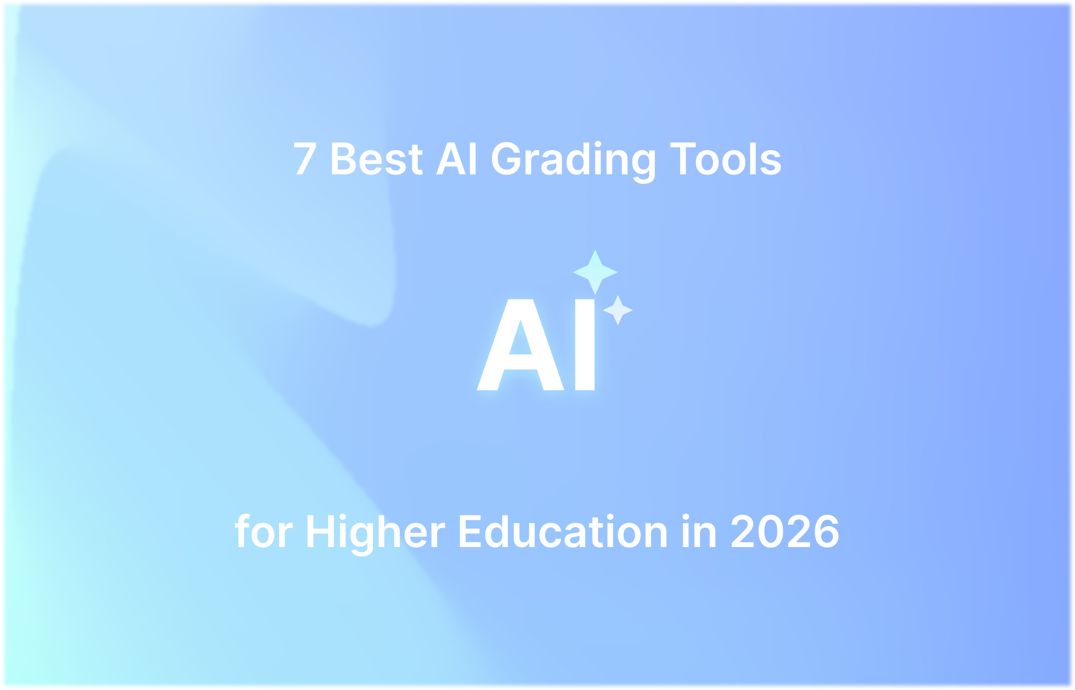 Comparison of seven AI grading tools for higher education in 2026