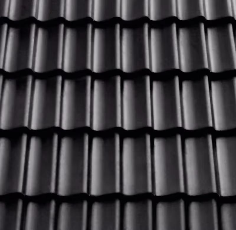 Цементно-піщана черепиця Creaton Goterborg Чорна Перлина PLANAR