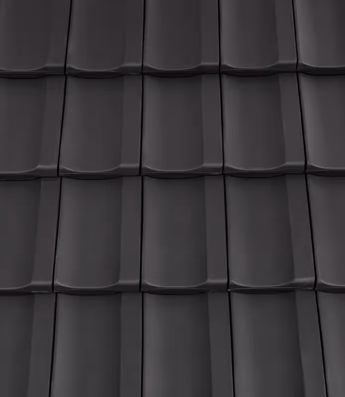 Керамічна Черепиця Creaton Cantus Чорна Матова Ангобована