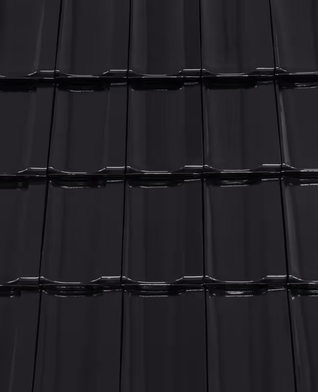 Керамічна Черепиця Creaton Cantus Чорна Глазурована