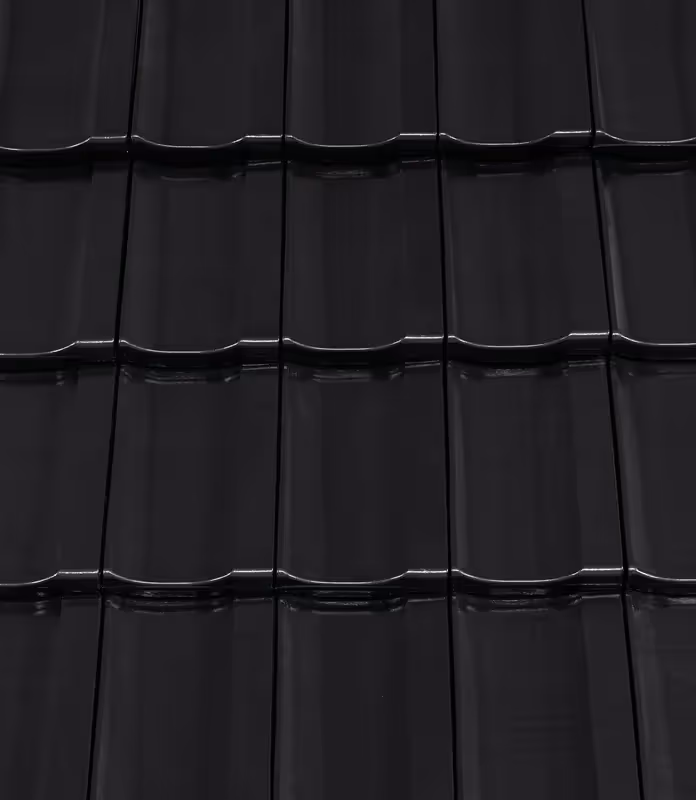 Керамічна Черепиця Creaton Cantus Чорна Кришталева Глазурована