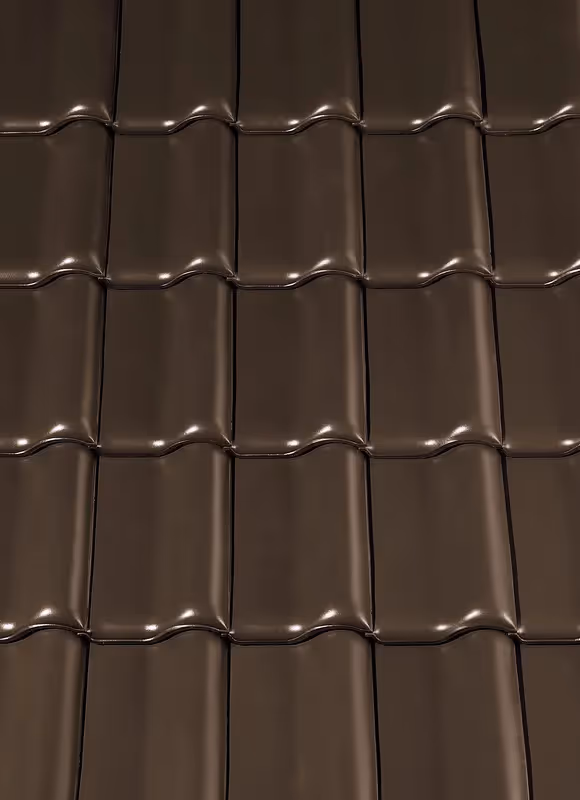 Керамічна Черепиця Creaton MZ3 Темно-коричнева Ангобована