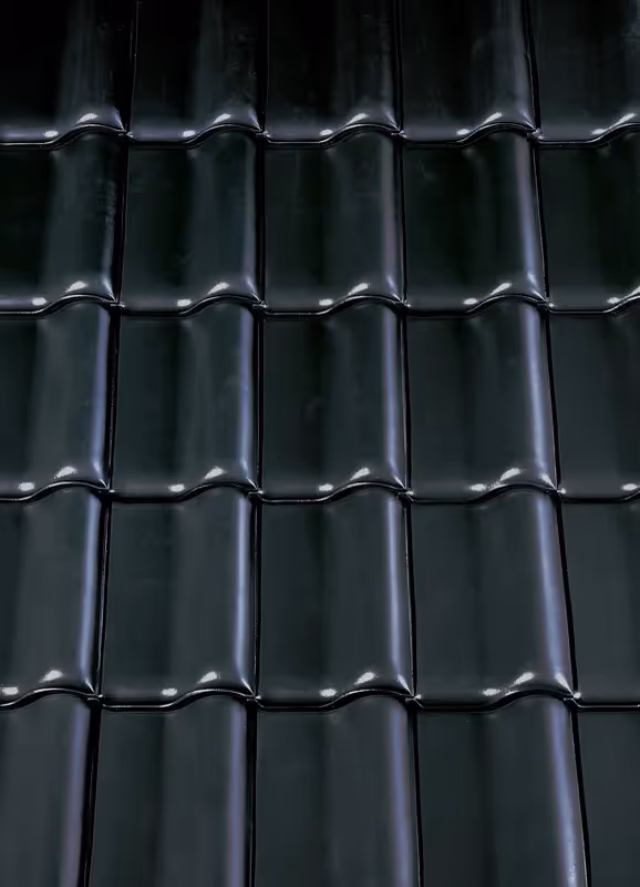 Керамічна Черепиця Creaton MZ3 Чорна Глазурована