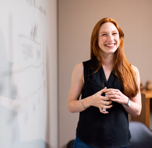 Young woman smiling