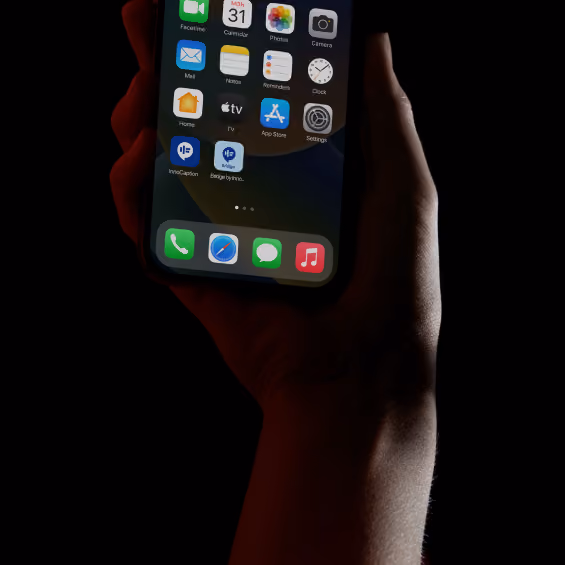 Hand holding mobile phone