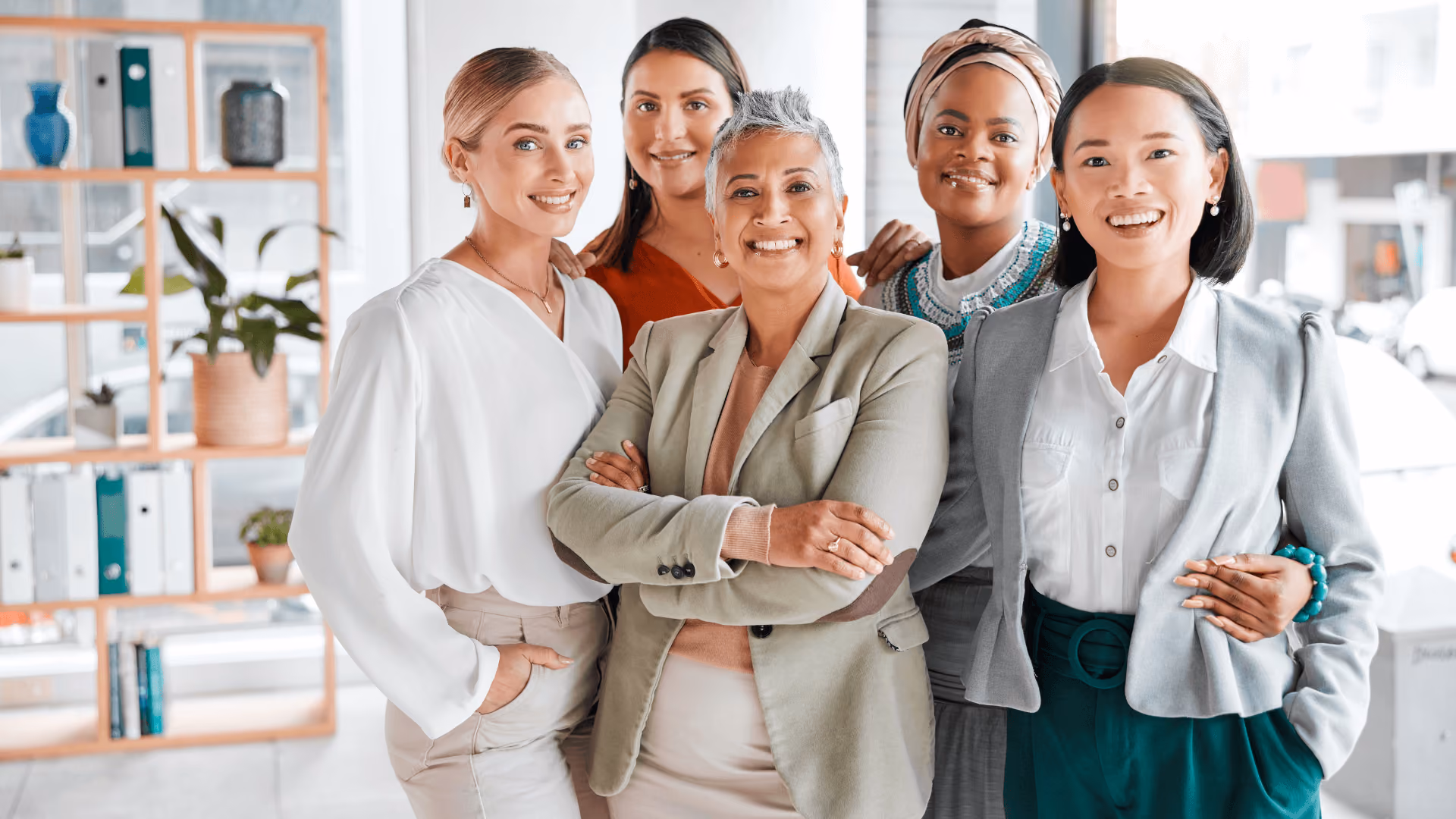Group of women smiling