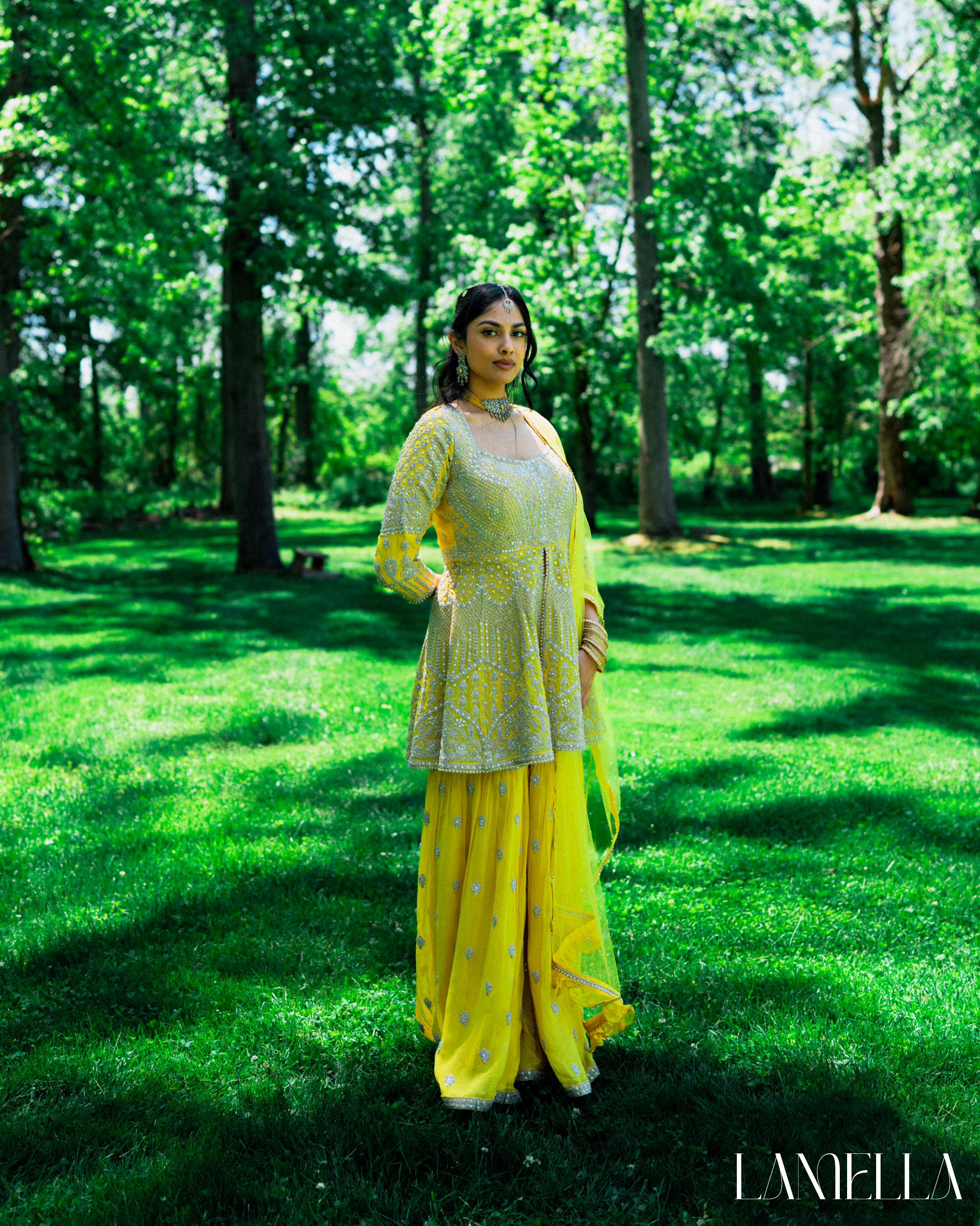 Aleesha & Samuel's Haldi in New Jersey photographed by Lamella Weddings