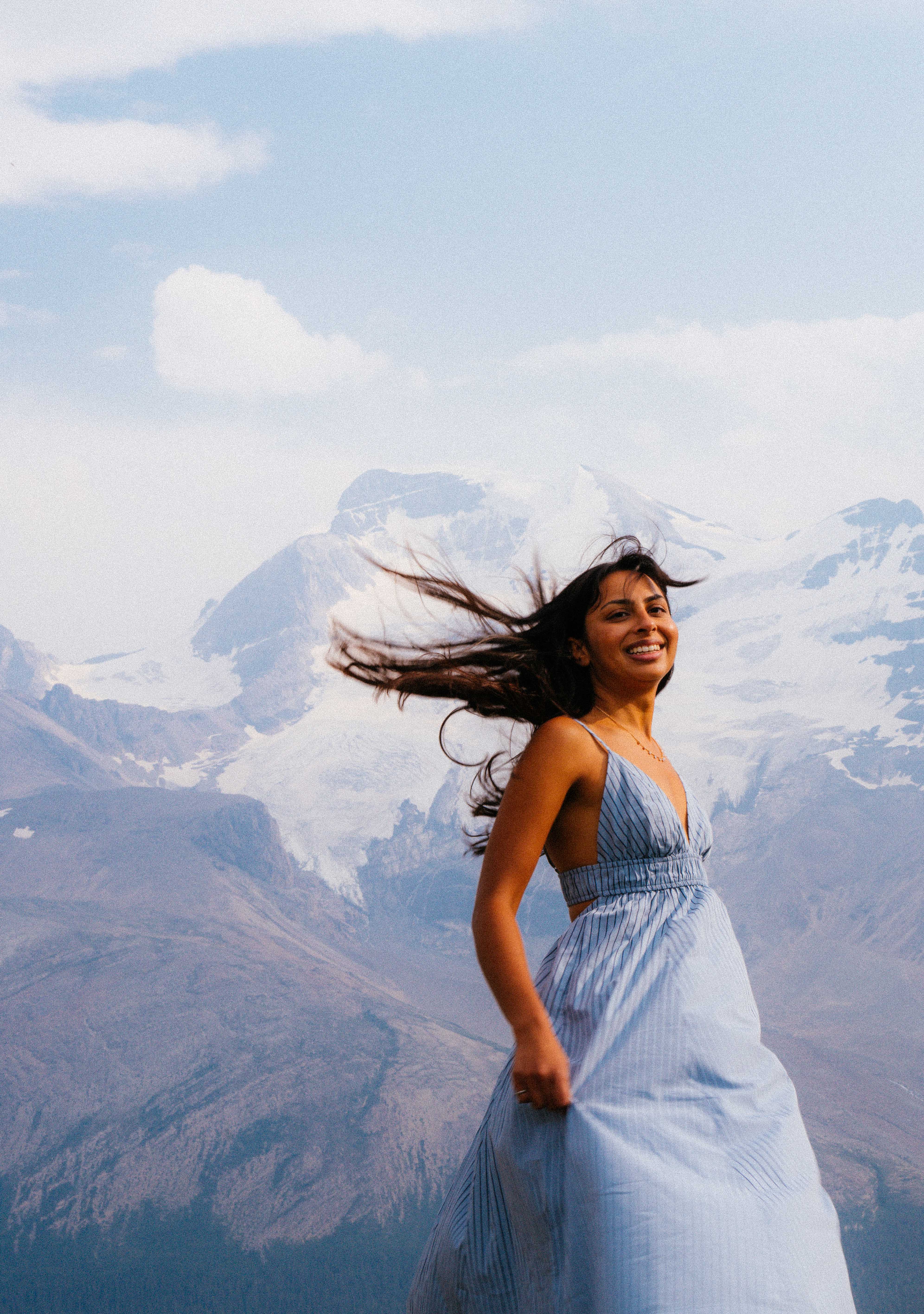 Romani & Niyam's Engagement Photoshoot at Wilcox Ridge in Jasper National Park Alberta, Canada
