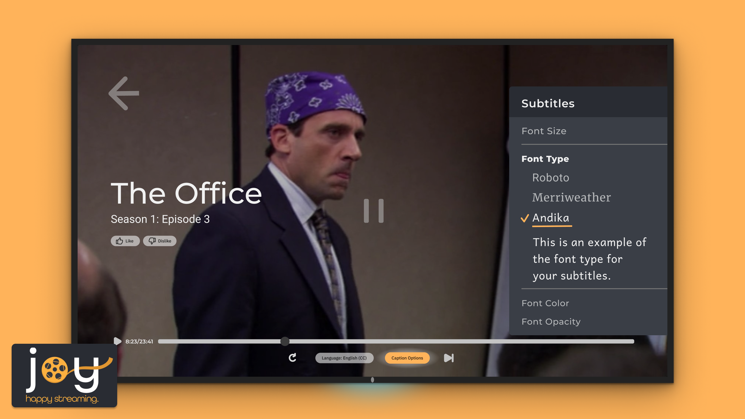 A picture of a media player design.