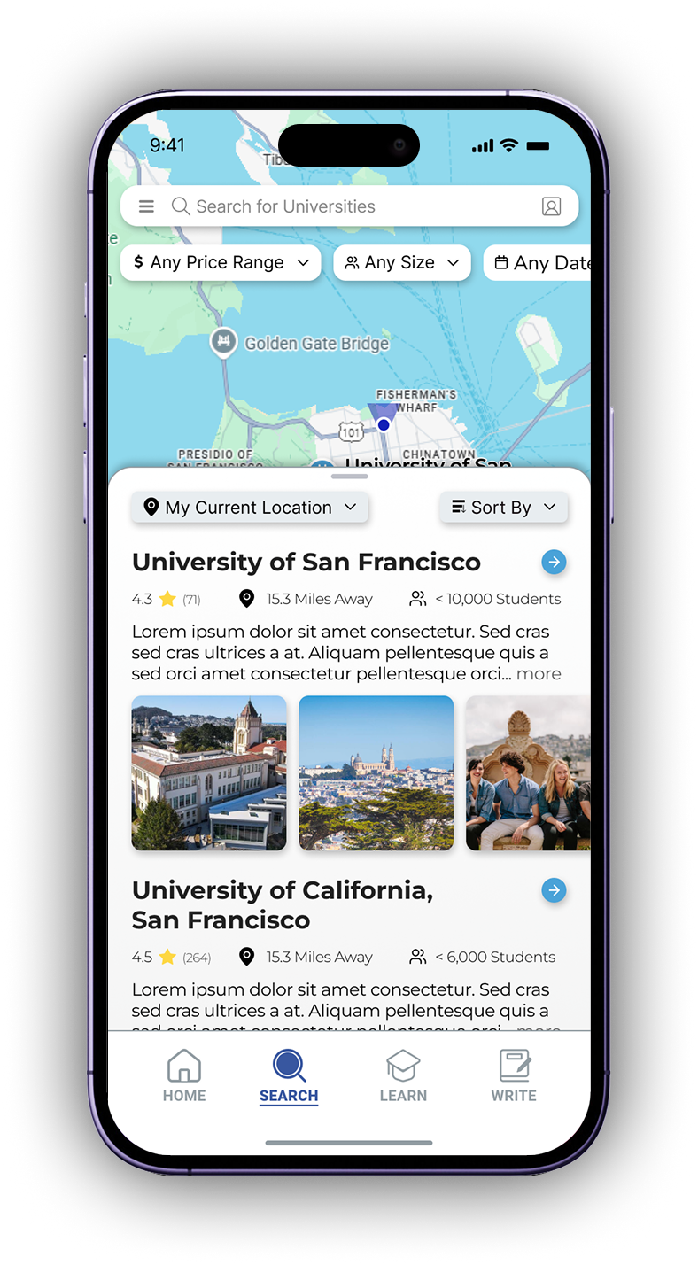 A mockup from the Hit Submit mobile prototype.